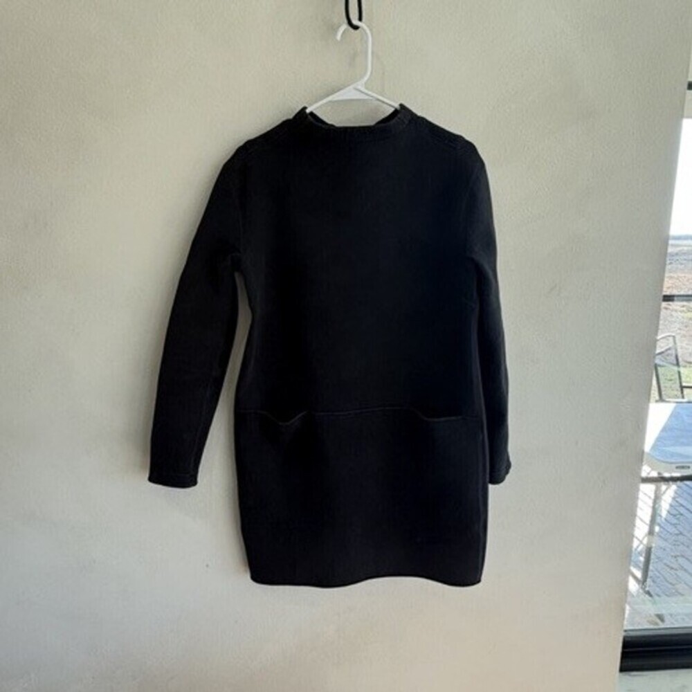 Lululemon Athletica Women's Long Sleeve Sweatshirt Dress 4 Black Pullover